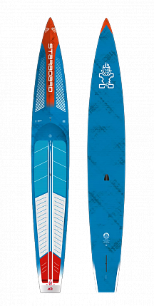 Жесткий сапборд Starboard Gen R Blue Carbon Sandwich 14'0" х 23" с чехлом (2025)