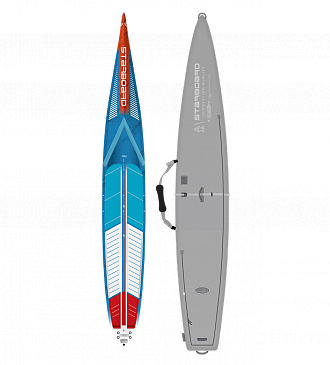 Жесткий сапборд Starboard SUP Sprint Zero 14'0" x 21.5" с чехлом (2025)