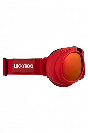 Детская горнолыжная маска LUCKYBOO L3 красный (one size)