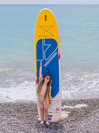 Доска SUP надувная PRIME 12'2x33"x6" Discovery yellow вид 8