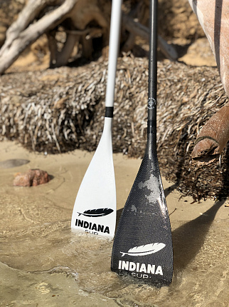 Весло SUP карбоновое Indiana цельное с чехлом (2025) вид 6