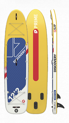 Доска SUP надувная PRIME 12'2x33"x6" Discovery yellow вид 1