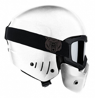 Горнолыжный шлем с маской TERRO Aviator Kit White вид 1