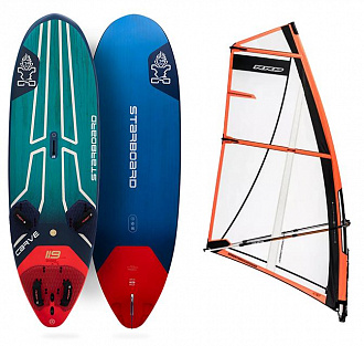 Доска для виндсерфинга Starboard Carve Wood Sandwich 169 (2025)