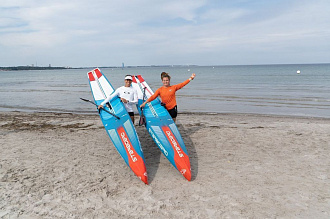 Жесткий сапборд Starboard Gen R Blue Carbon 14'0" х 27" с чехлом (2025) вид 13