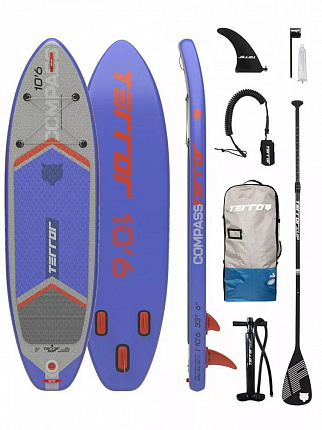 Доска надувная TERRO SUP Blue 10'6"x33"x6" COMPASS голубая