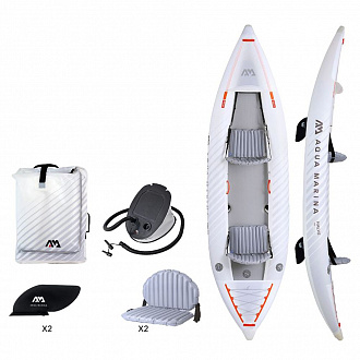 Каяк надувной двухместный Aqua Marina Halve-398 (2023)