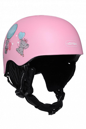 Горнолыжный детский шлем LUCKYBOO - FUTURE розовый (размер M 54-58cm см)