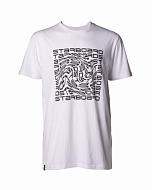 Мужская хлопковая футболка Starboard Mens Finger Print Tee White