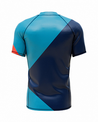 Гидромайка с короткими рукавами мужская Starboard Mens Short Sleeve Lycra Teal вид 2