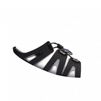 Крепление для вейкборда фиксаторы Jobe 16 EVO Skins Pirate Black (пара), размеры S, L 
