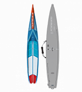 Жесткий сапборд Starboard SUP Sprint Blue Carbon Sandwich 14'0" х 23.5" с чехлом (2025)