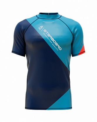 Гидромайка с короткими рукавами мужская Starboard Mens Short Sleeve Lycra Teal вид 1