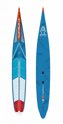 Жесткий сапборд Starboard Sup Sprint Blue Carbon Sandwich 14'0" x 21.5" (2025)