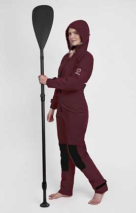 Сухой гидрокостюм Abranta Comfort Plus Vine Red с усилением коленей женский на рост 161-166 вид 1