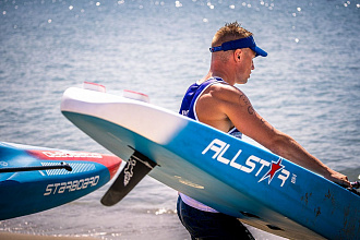 Жесткий сапборд Starboard All Star Blue Carbon Sandwich 14'0" x 23" (2025) вид 14