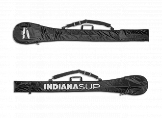 Весло для сап карбоновое черное 100% Indiana двухчастное (2-Piece) 81 In2 с чехлом (2025) вид 5