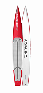 Сап-доска жесткая AQUA INC. Flatwater EVO 14'0"x21" carbon white/red (2024)