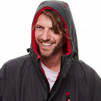 Мембранная парка унисекс Red Paddle Pro Change Jacket Evo с капюшоном серая вид 8
