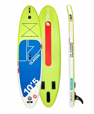 Доска с веслом надувная PRIME 10'5"х34"х6" Classic green вид 7