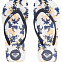 Обувь пляжная женская ROXY To The Sea Ditsy navy/white вид 2
