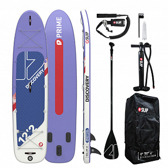 Сап-доска надувная PRIME 12'2x33"x6" Discovery purple