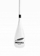 Белое весло для SUP карбоновое Indiana двухчастное 81 In2 с чехлом (2025)
