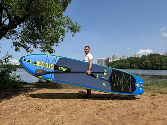 Сапборд надувной SUP Prime 12'4"x33"x6" Trip blue (2025) вид 20