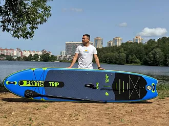 Сапборд надувной SUP Prime 12'4"x33"x6" Trip blue (2025) вид 19