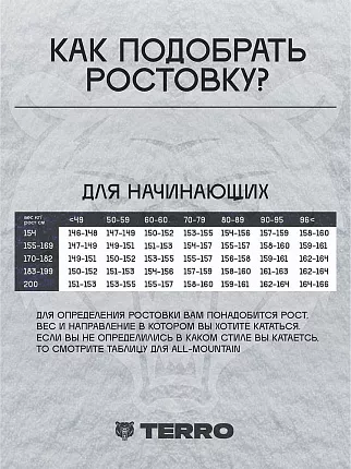 Ассиметричный сноуборд TERRO - BOSS (ростовка 153) вид 3