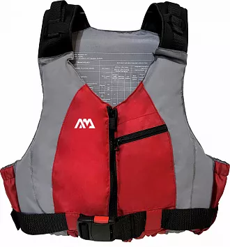 Жилет страховочный Aqua Marina красный/серый (2024)
